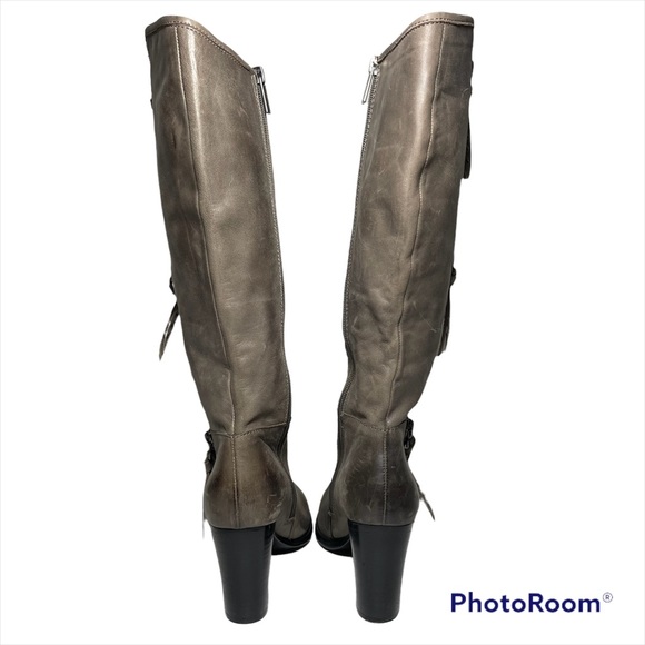 Modern Vice genuine leather long boot in light mocha color size 6 - Picture 4 of 13